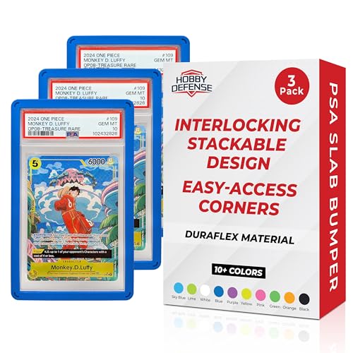 Blue PSA Slab Guard 3-Pack – Hobby Defense Protector for Graded Cards
