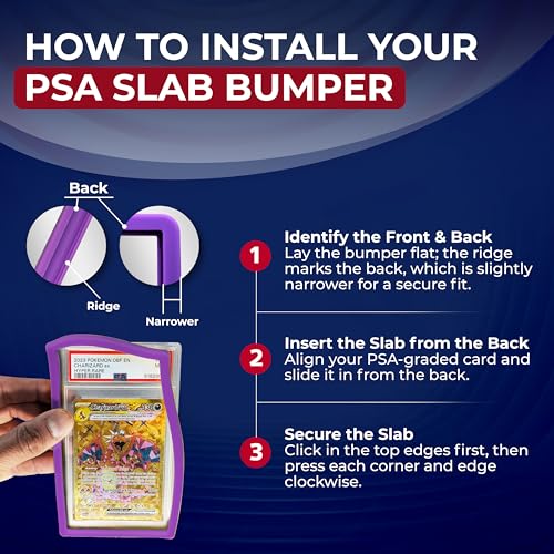 Blue PSA Slab Guard 3-Pack – Hobby Defense Protector for Graded Cards
