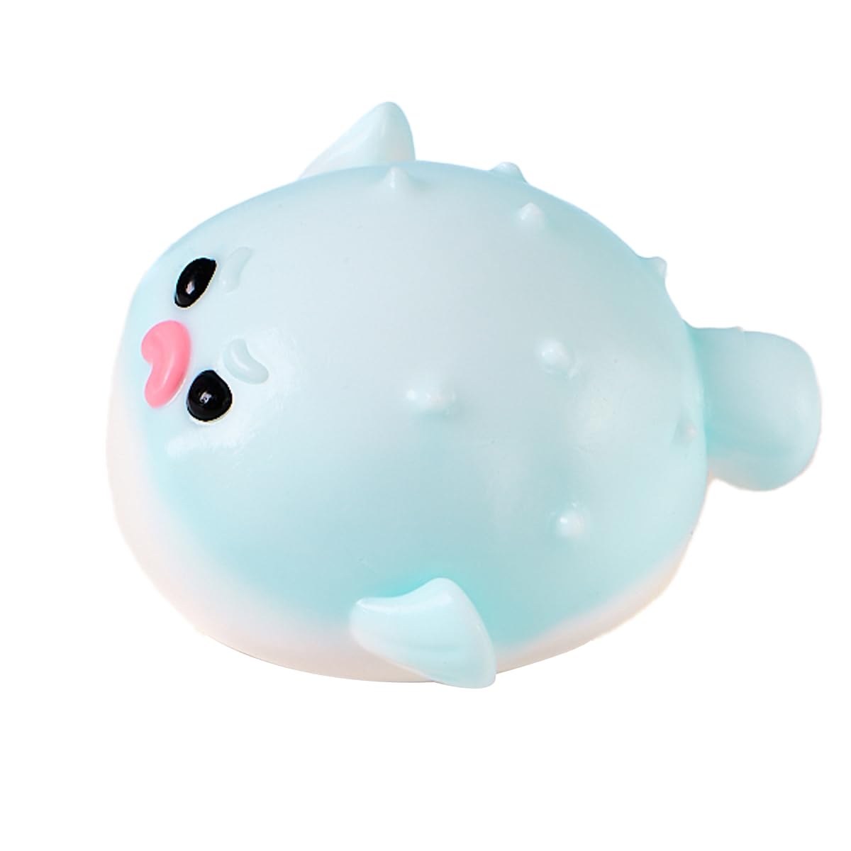 Blue Pufferfish Squishy for Adults – Soft Silicone Stress Relief Toy