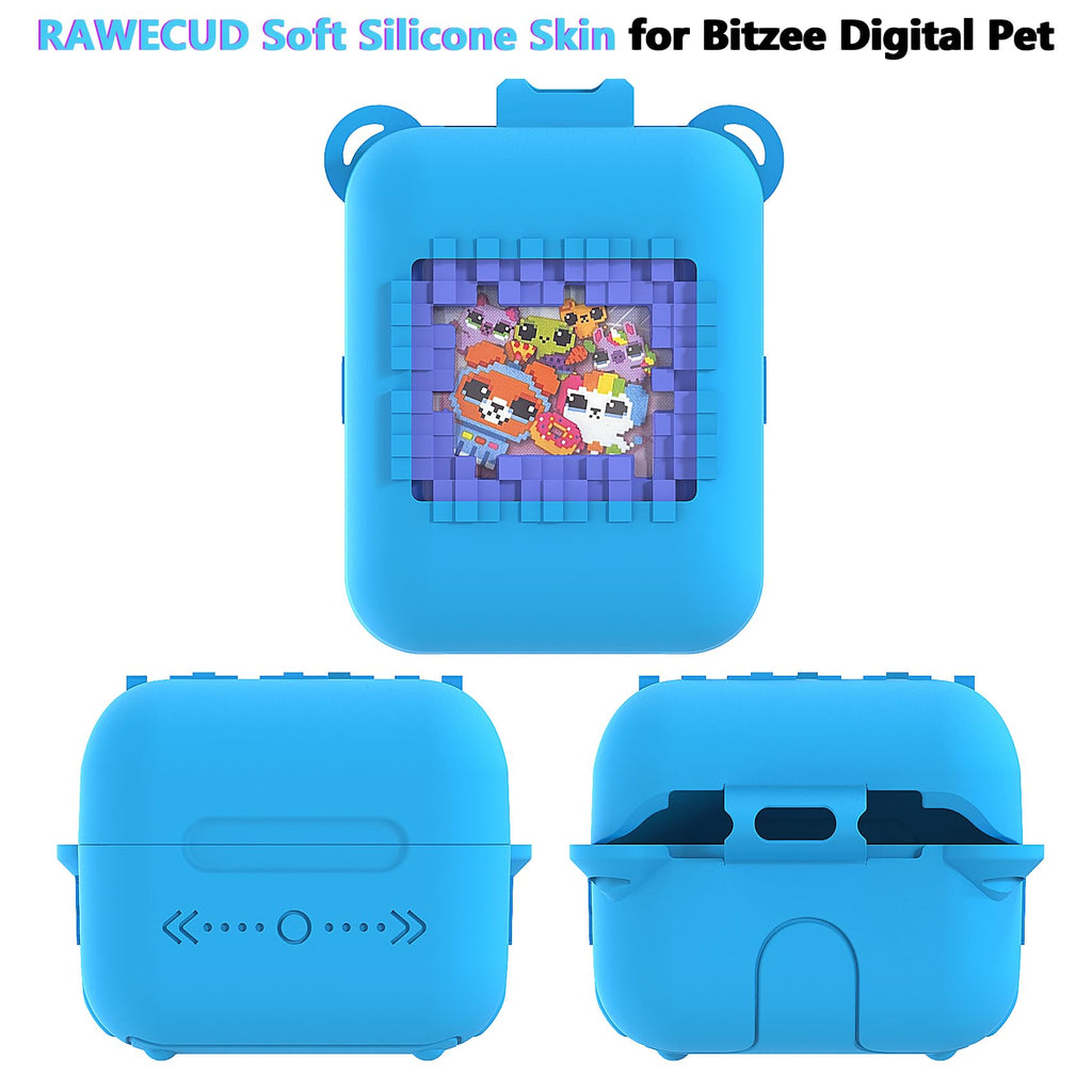 Blue Silicone Protective Case and Lanyard for Bitzee Original Digital Pet – RAWECUD