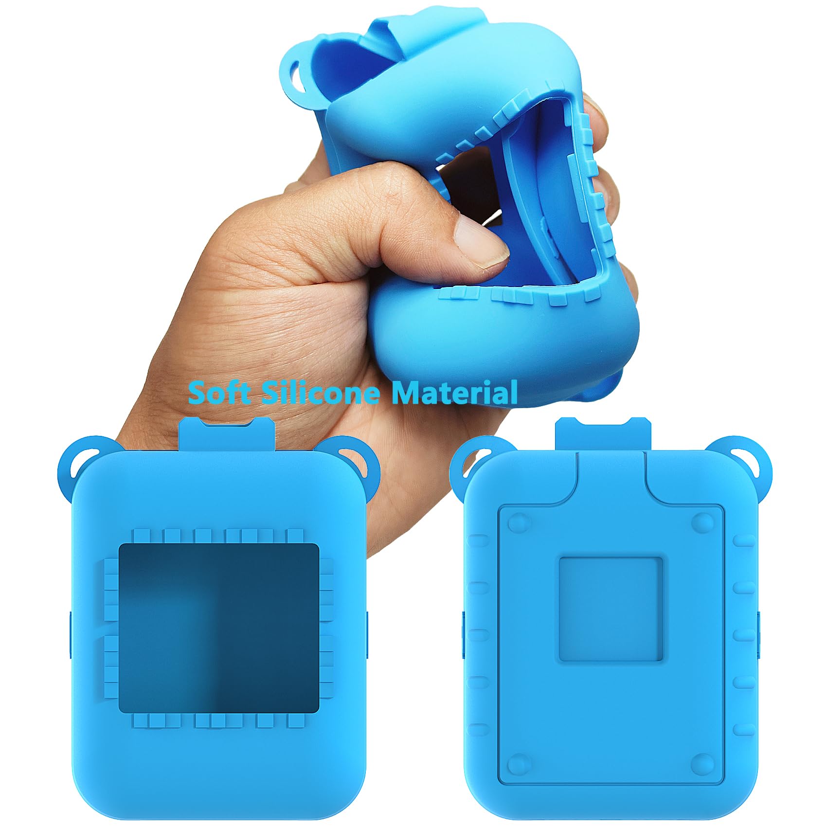 Blue Silicone Protective Case and Lanyard for Bitzee Original Digital Pet – RAWECUD
