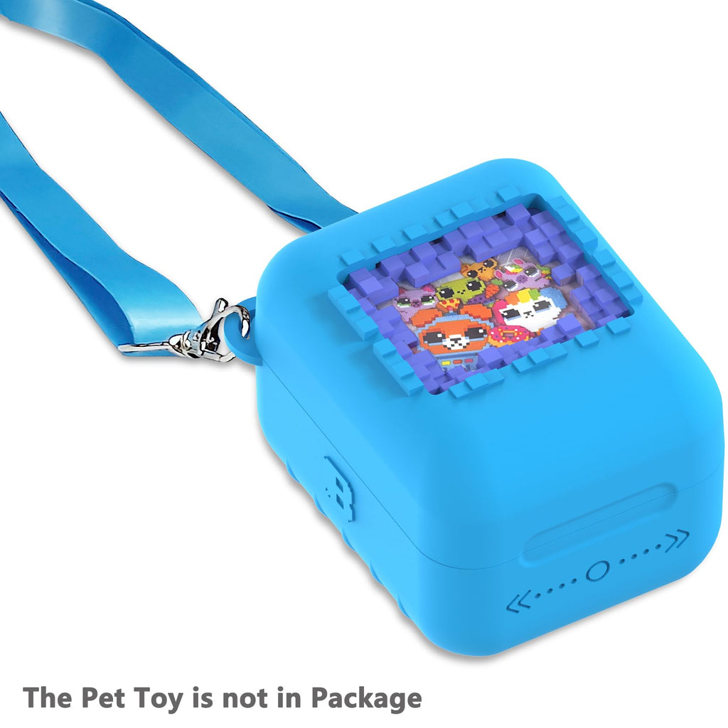 Blue Silicone Protective Case and Lanyard for Bitzee Original Digital Pet – RAWECUD
