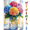 Blueforest 500 Piece Hydrangea Jigsaw Puzzle for Adults – 23x15 Inch Colorful Floral Challenge