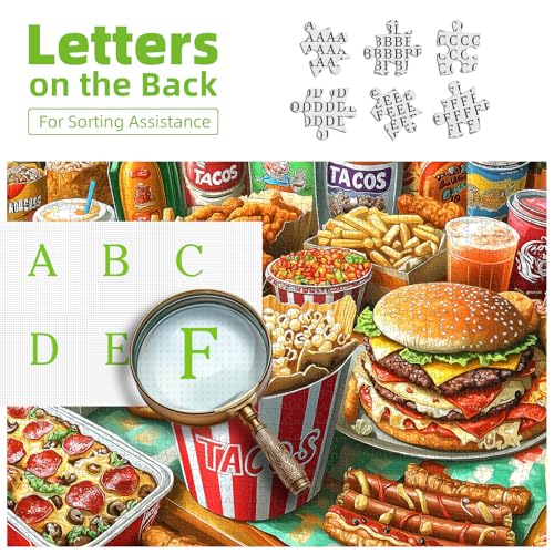 Blueforest Super Delicious Tacos Food 1000 Piece Jigsaw Puzzle - 27.5 x 19.7 Inches