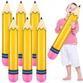 Blueweenly 6-Pack Giant Inflatable Pencils – 27-Inch Jumbo Balloons for School Decor & Parties