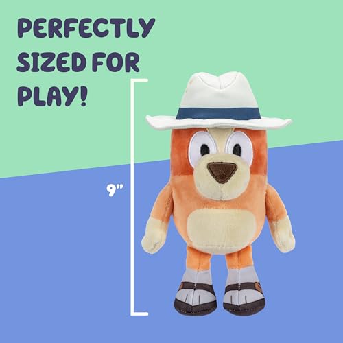 Bluey and Bingo Plush Pack (2-Pack) - 16-23" Soft Stuffed Animals with Captain Hat & Holiday Outfit - for Kids Ages 3+
