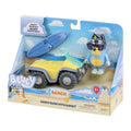 Bluey Bandit Surf Beach Toy Set with Poseable Figure, Quad Bike, and Surfboard