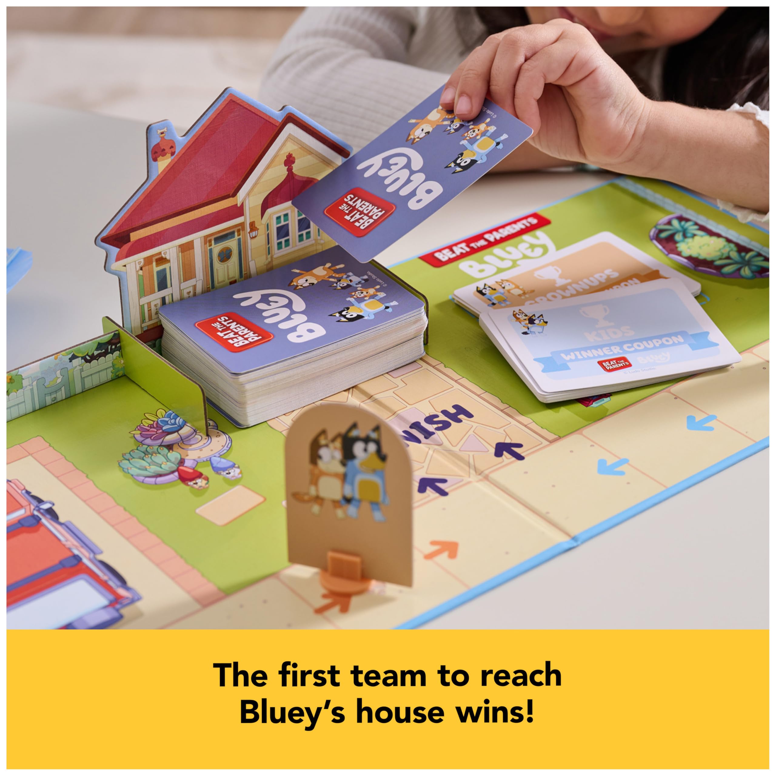 Bluey Beat the Parents Board Game: Kids vs Parents Trivia & Fun Challenges for Family Night
