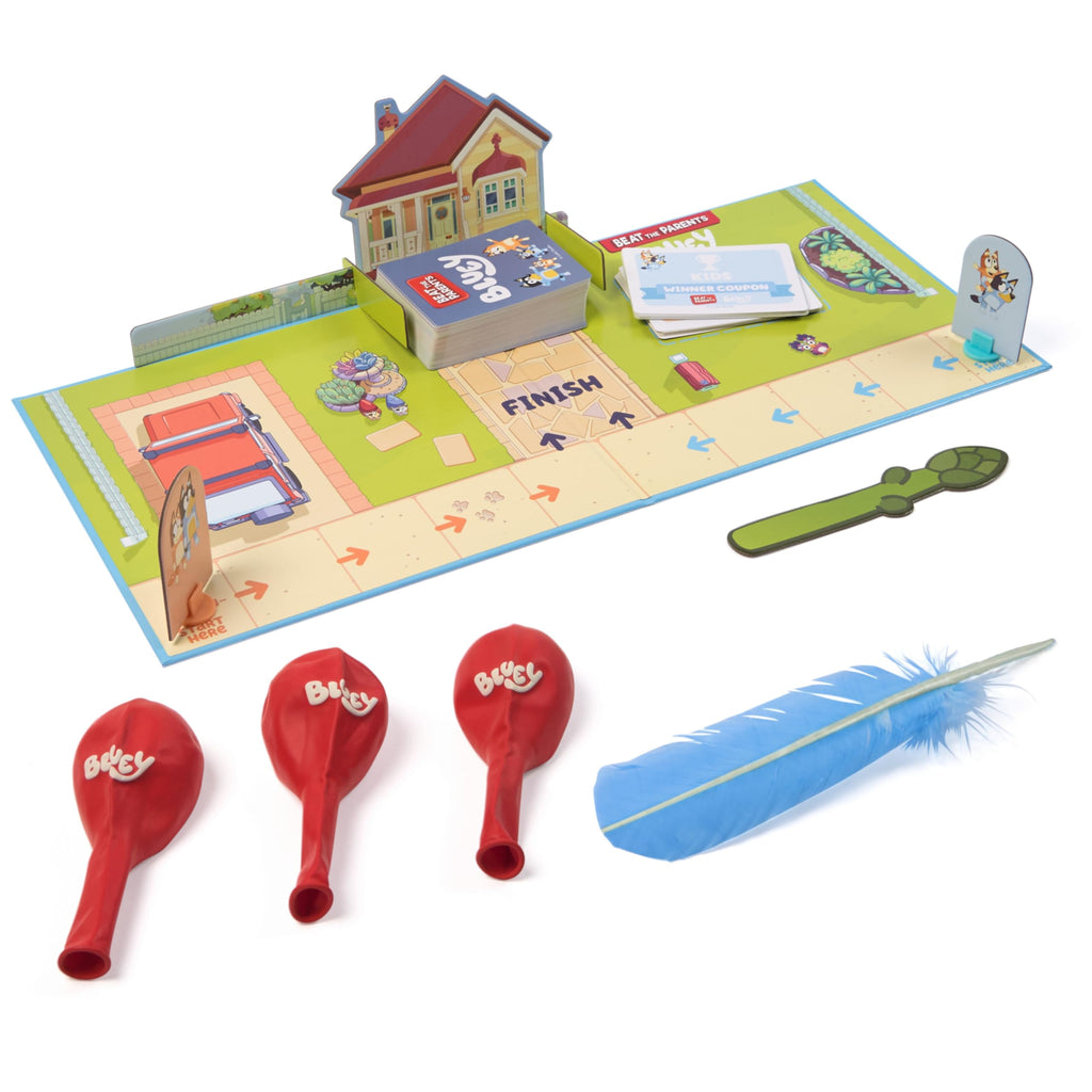 Bluey Beat the Parents Board Game: Kids vs Parents Trivia & Fun Challenges for Family Night