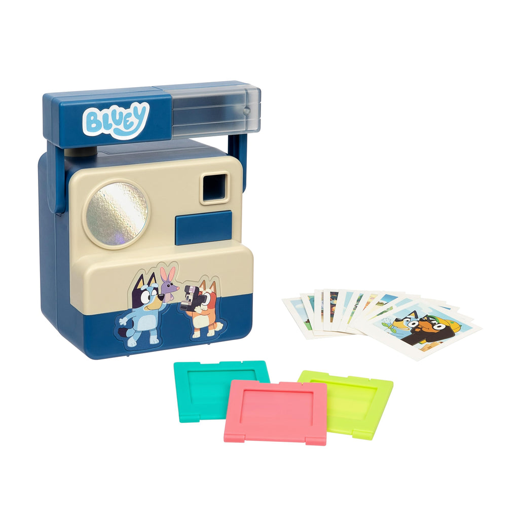 Bluey Chikit Chikit Pretend Camera - Role Play Toy with Pop-Out Photo Cards for Kids Ages 3+