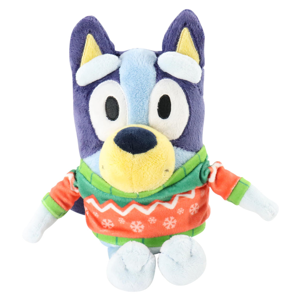 Bluey Christmas Plush - 8-Inch Mini Soft Toy, Officially Licensed, Ultra Soft, Ages 3+