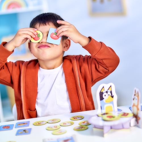 Bluey Fancy Restaurant Game - Match Food Cards with Bluey & Bingo for Ages 3+