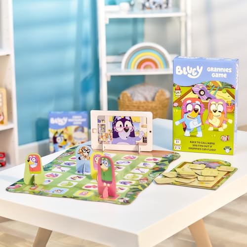 Bluey Grannies Board Game for Kids Ages 3+ - Race to Call Nana and Start a Flossing Party