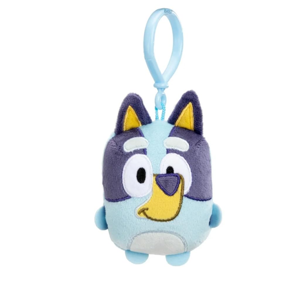 Bluey Mini Plush with Clip - 4.75 Inch Soft Stuffed Toy for Backpacks (Ages 3+)