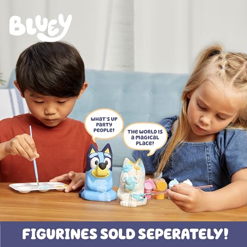 Bluey Paint Your Own Bingo Figurine – Ceramic DIY Painting Kit with 6 Acrylic Paints