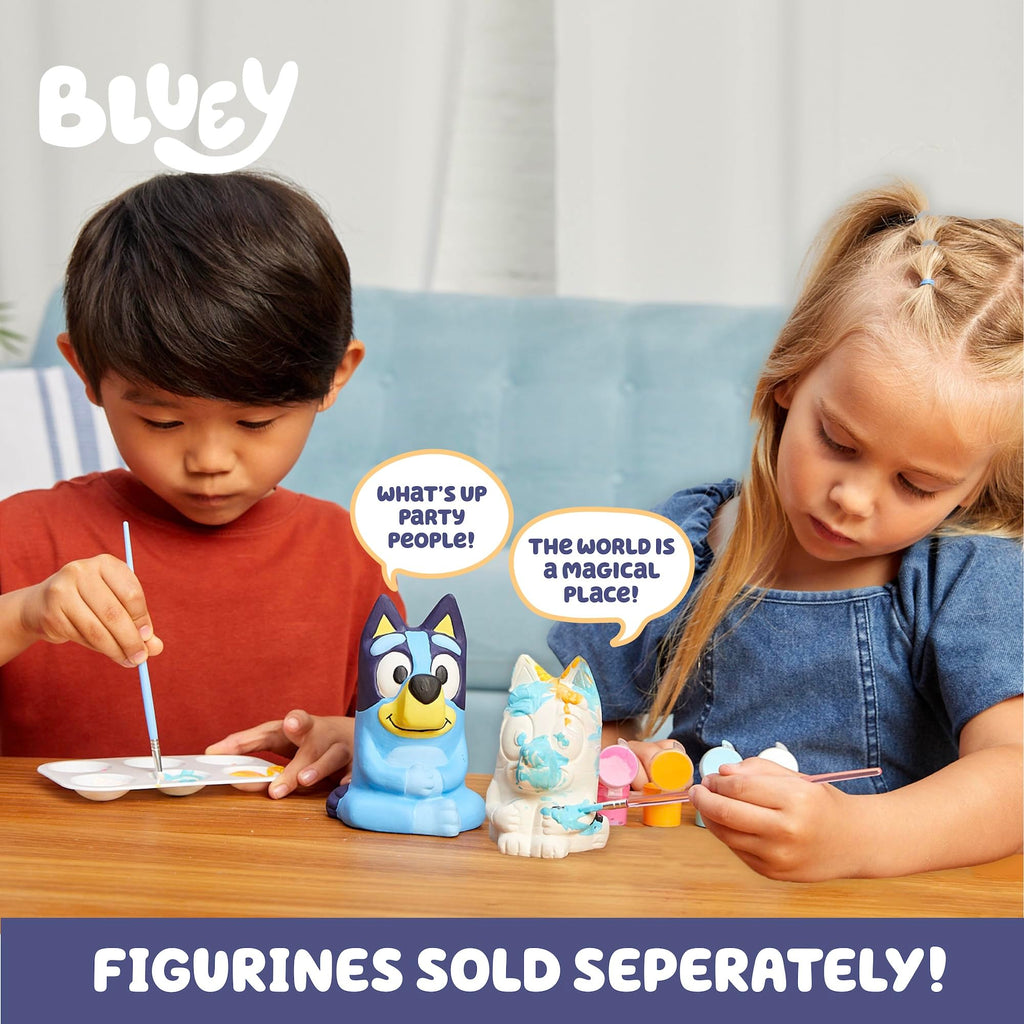 Bluey Paint Your Own Bingo Figurine – Ceramic DIY Painting Kit with 6 Acrylic Paints