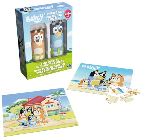 Bluey Puzzles 2-Pack – 36-Piece Jigsaw Puzzles for Kids Ages 3+