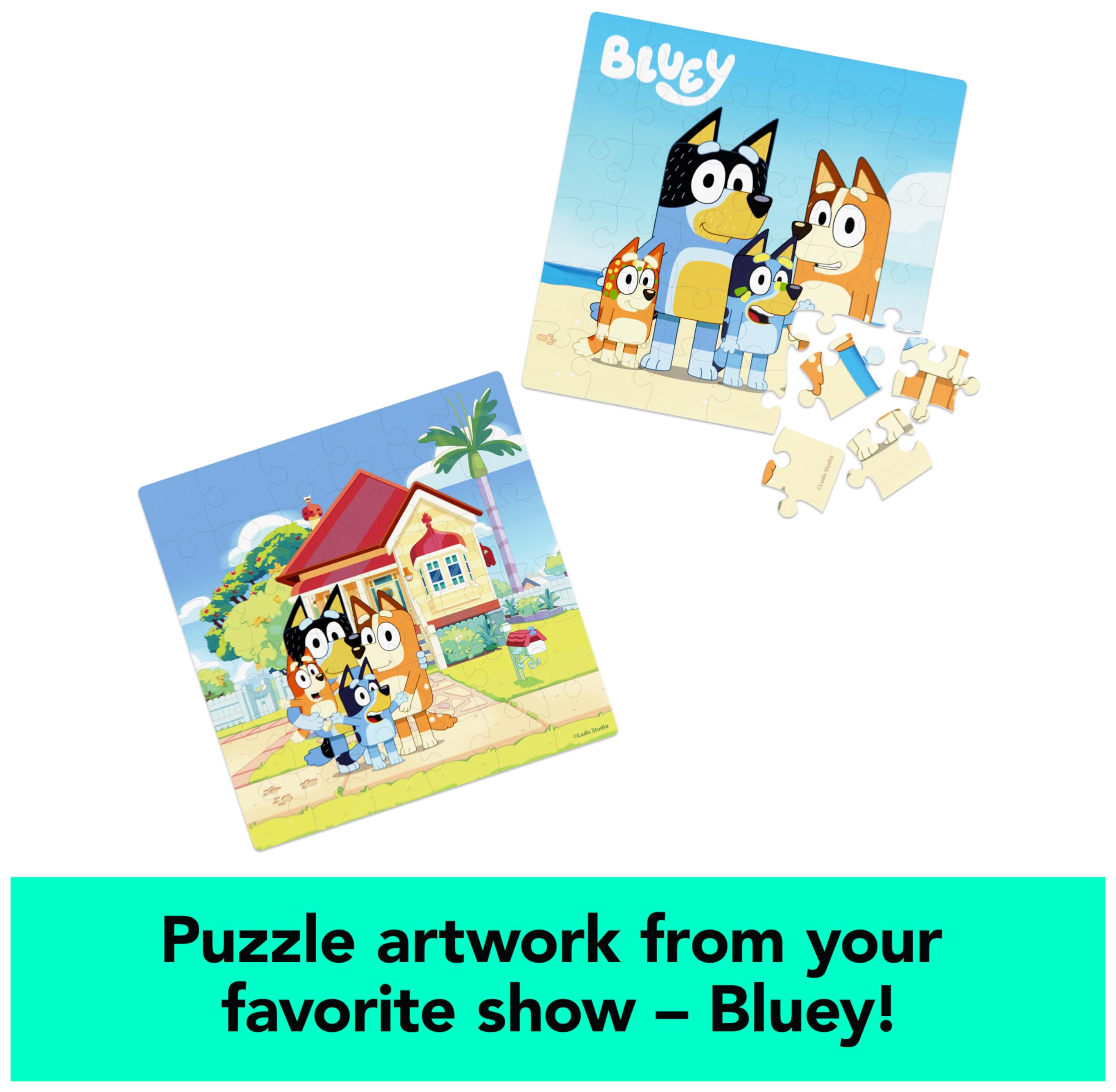 Bluey Puzzles 2-Pack – 36-Piece Jigsaw Puzzles for Kids Ages 3+