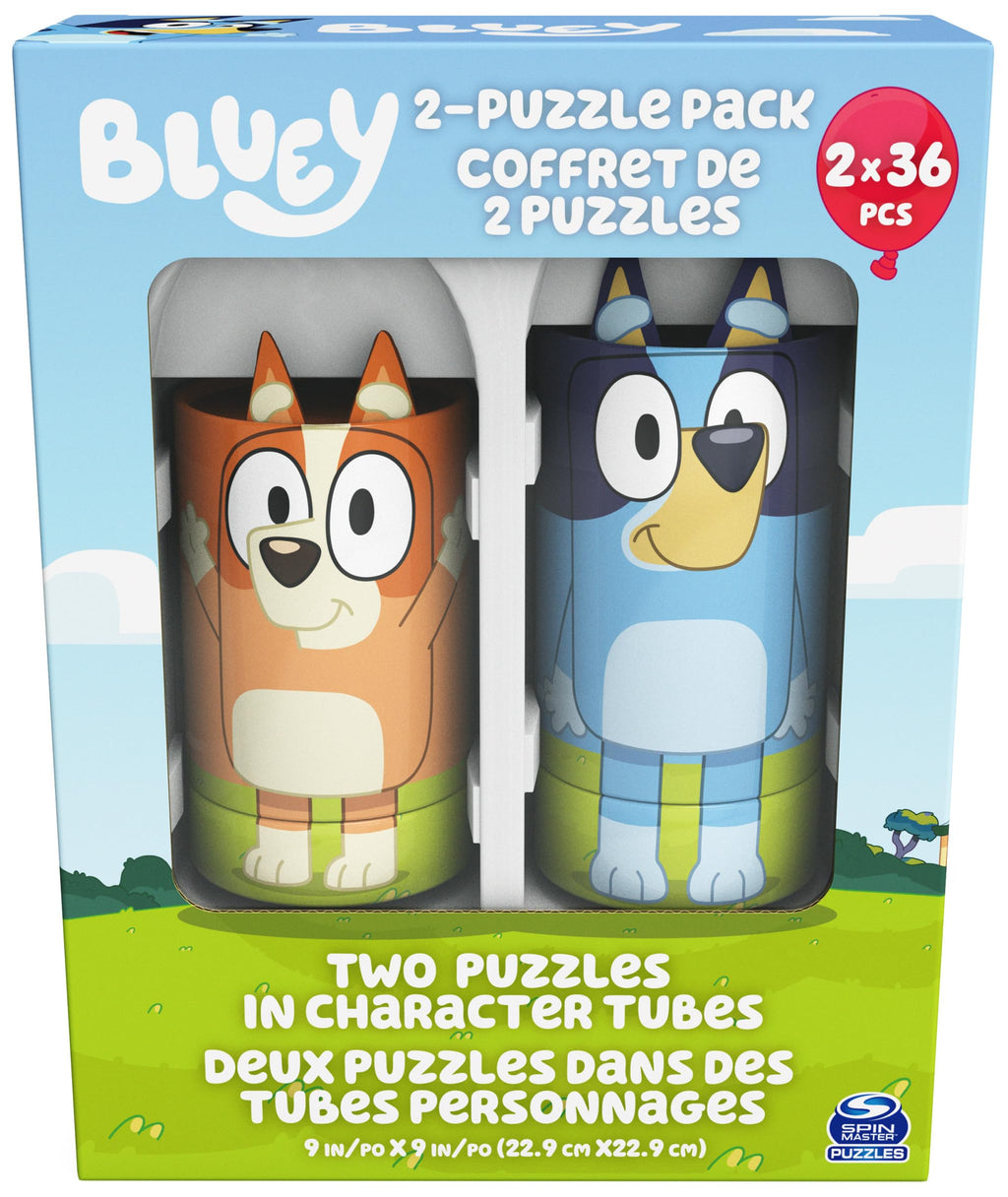 Bluey Puzzles 2-Pack – 36-Piece Jigsaw Puzzles for Kids Ages 3+