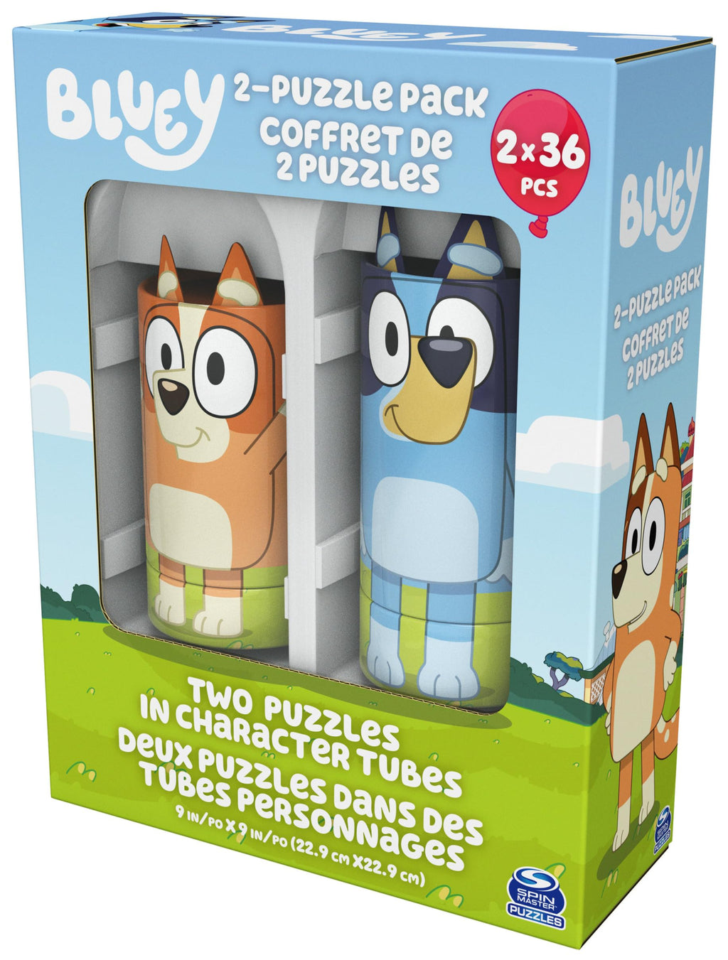 Bluey Puzzles 2-Pack – 36-Piece Jigsaw Puzzles for Kids Ages 3+