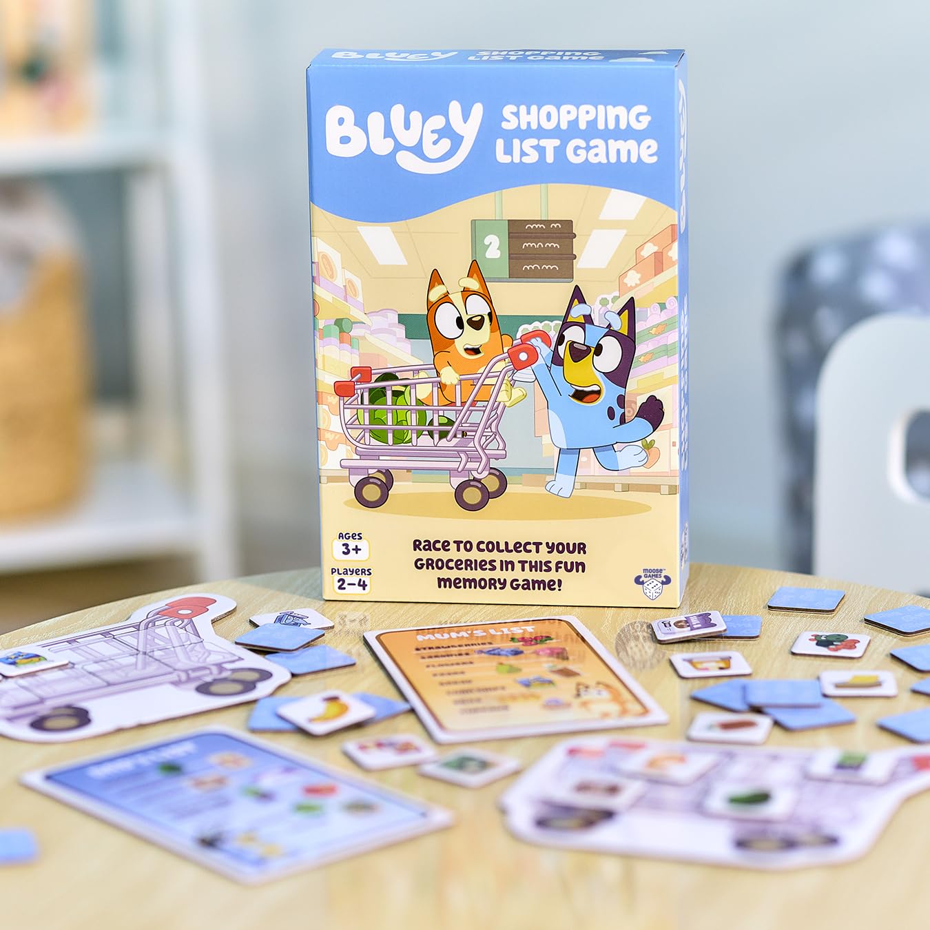 Bluey Shopping List Game – Memory & Matching Fun for Ages 3+