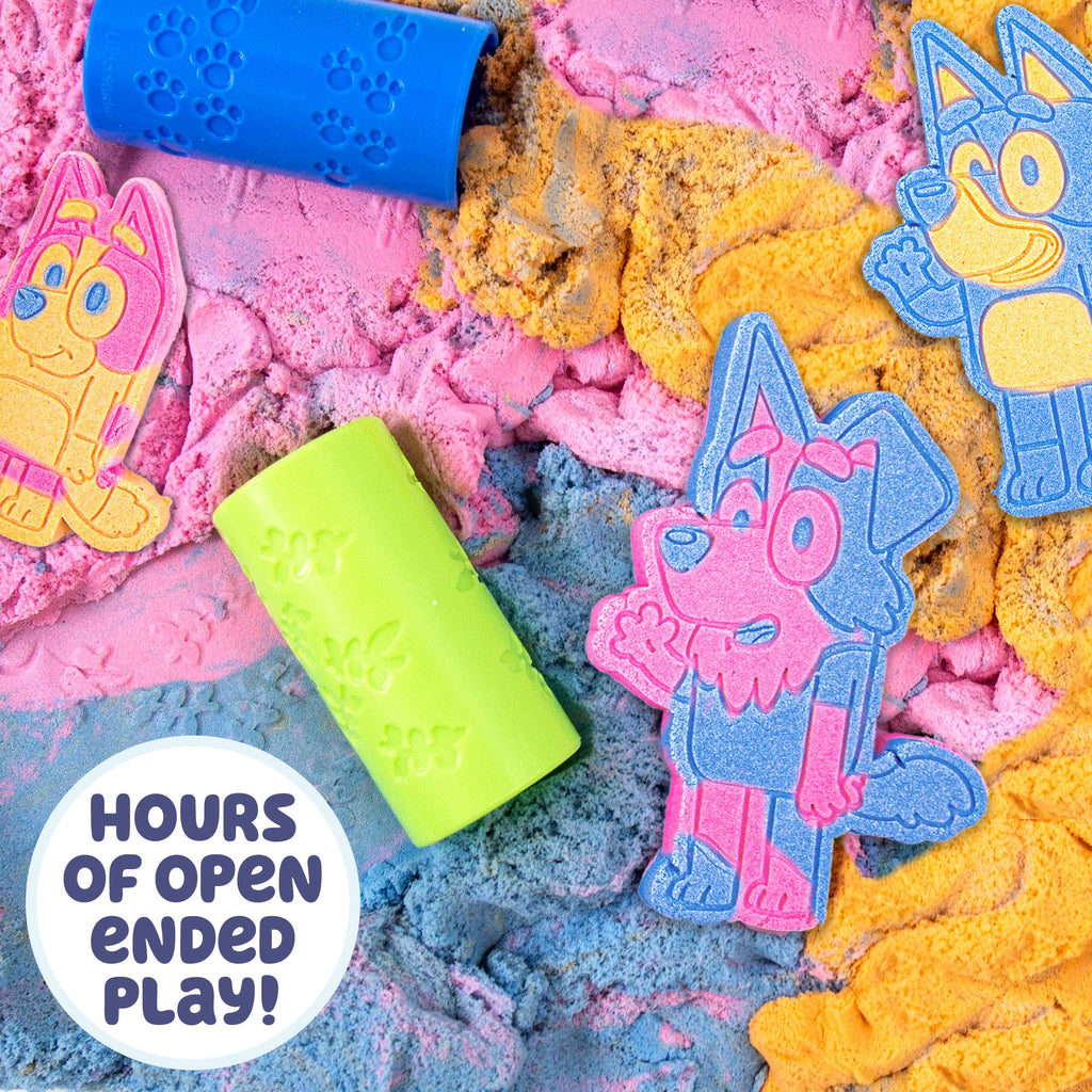 Bluey SLIMYGLOOP Slimy Sand Mold & Play Creations – 15 oz Scented Sensory Sand with Molds for Kids Ages 3+