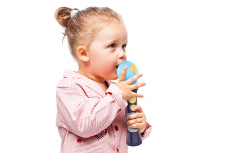 Bluey Toy Microphone for Toddlers – Amplifies Voice, Plays Theme Song, Flashing Lights