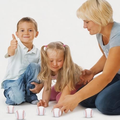 Blulu 30 Pack Foam Baseball Stress Balls – Party Favors, Squeeze Toys for Kids and Adults