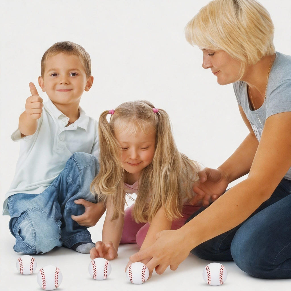 Blulu 30 Pack Foam Baseball Stress Balls – Party Favors, Squeeze Toys for Kids and Adults