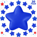 Blulu 30-Pack Mini Foam Star Stress Balls - Squeeze Toys for Party Favors, Prizes, and Stress Relief