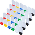 Blulu 36-Pack Blank Game Card Stands with Multi-Color Bases for Custom Board Games and Party Signs