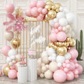 Blush Pink Beige Gold Balloon Garland Arch Kit, 109 Pieces – Togvu Party Decor