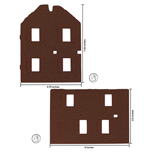 BMC Toys Bombed French Farm House – 1:32 Scale Plastic Army Men Playset Accessory