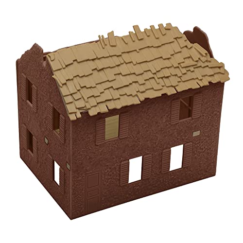 BMC Toys Bombed French Farm House – 1:32 Scale Plastic Army Men Playset Accessory