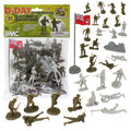 BMC Toys D-Day Juno Beach Plastic Army Men - 35pc Canadian & German Figures 1:32 Scale