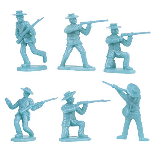 BMC Toys The Alamo 37-Piece Plastic Army Men Set - 1:32 Scale Historical Figures