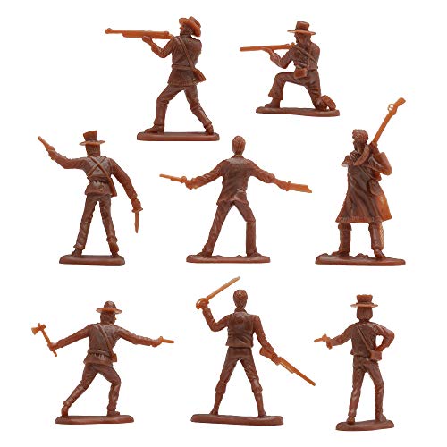BMC Toys The Alamo 37-Piece Plastic Army Men Set - 1:32 Scale Historical Figures