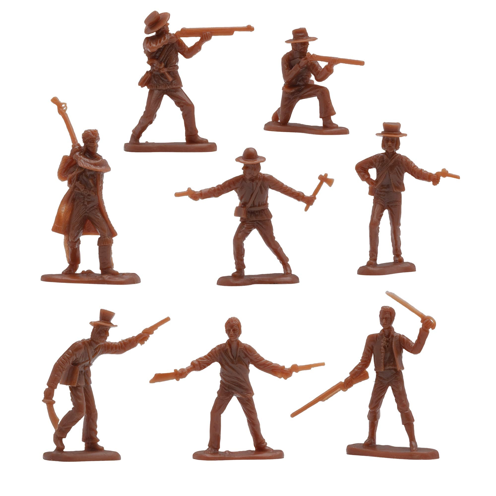 BMC Toys The Alamo 37-Piece Plastic Army Men Set - 1:32 Scale Historical Figures