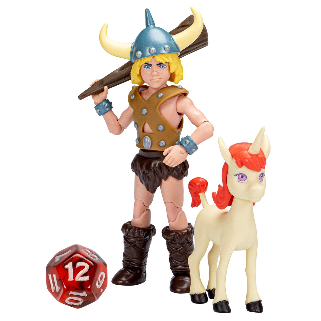Bobby & Uni 2-Pack Action Figures – Dungeons & Dragons Cartoon Classics 6-Inch Scale with Exclusive d12 Die