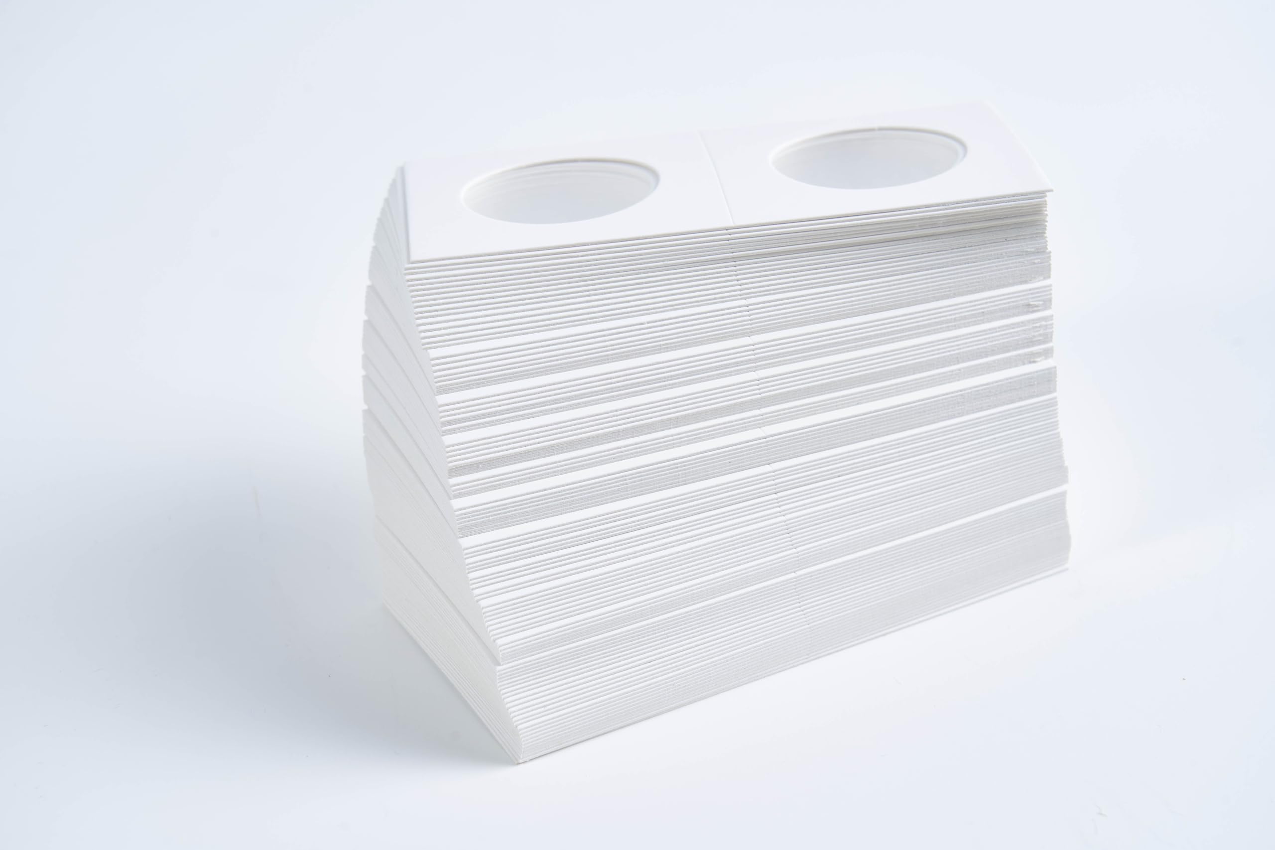 Boen 300-Pack 23mm Coin Flips for Nickel Holders – PVC-Free Cardboard 2x2 Flips