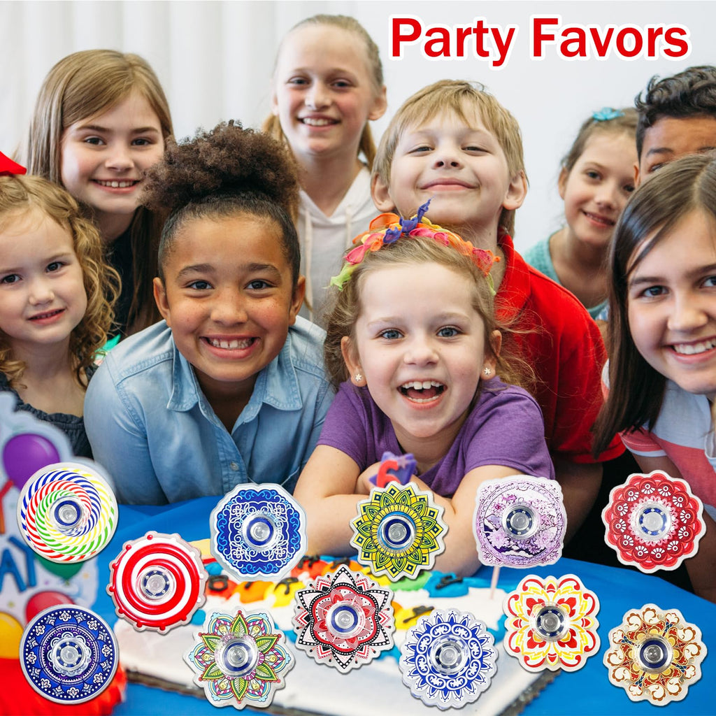 Bohemian Fidget Spinner 40-Pack: Bulk Mini Spinners for Kids & Adults, Stress Relief Toys for Classroom Prizes, Party Favors & Sensory Play