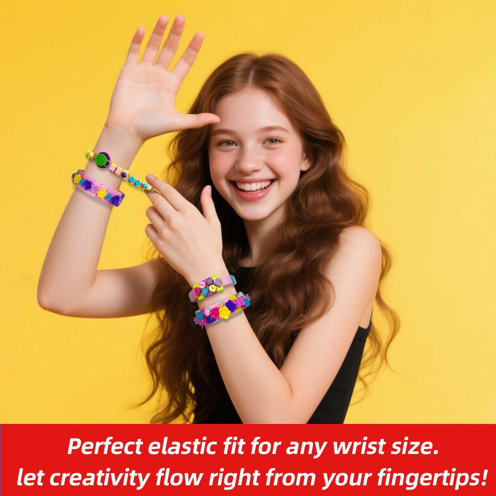 BOLVISEP Friendship Bracelet Making Kit – 488-Piece DIY Craft Set for Ages 6-12 with Dots & Floral Charms