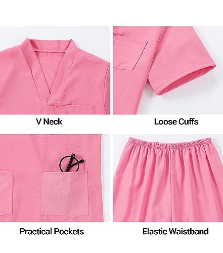 BOMLY 7-Piece Doctor Costume for Kids Ages 3-11 – Includes Stethoscope with Heartbeat Sound