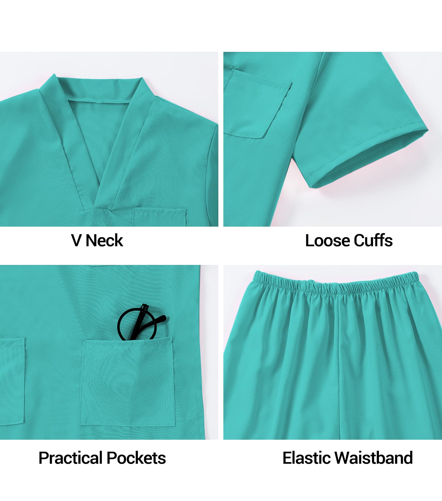 BOMLY 7-Piece Kids Doctor Costume – Toddler Nurse Scrubs Set with Stethoscope, Ages 3-11