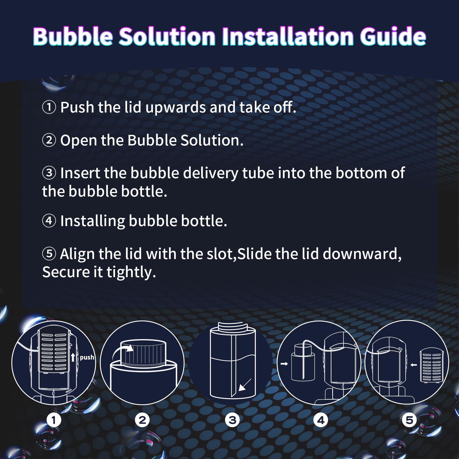 BOMOCO Battery Operated Bubble Machine – Automatic Bubble Blower with LED Lights, 20,000+ Bubbles/Min, 150° Rotation, Safe ABS Plastic, for Kids Parties Outdoor Indoor
