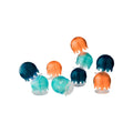 Boon Jellies Suction Cup Bath Toys – 9 Jellyfish for Sensory Play, Navy/Coral, Ages 12 Months+