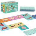 boppi Farmyard Animal Dominoes Set for Toddlers – 28 Picture Cards, Eco-Friendly Recycled Cardboard, Ages 3+