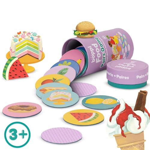 boppi Food Memory Game for Toddlers Ages 3+ - 48 Matching Cards