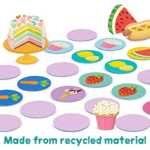 boppi Food Memory Game for Toddlers Ages 3+ - 48 Matching Cards