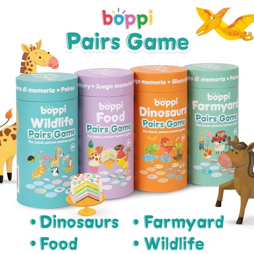 boppi Food Memory Game for Toddlers Ages 3+ - 48 Matching Cards